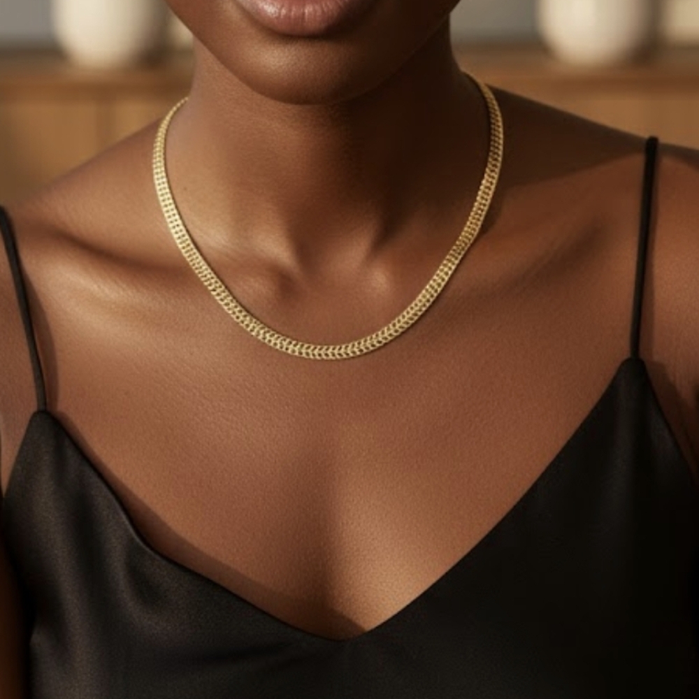 18k GP Neckace - Picture 1 of 4